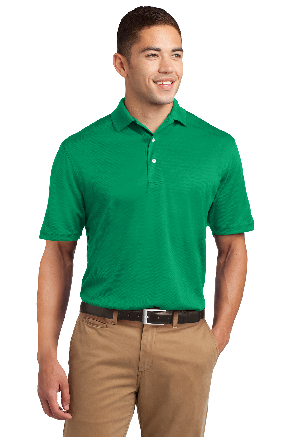 kelly green dri fit polo shirts