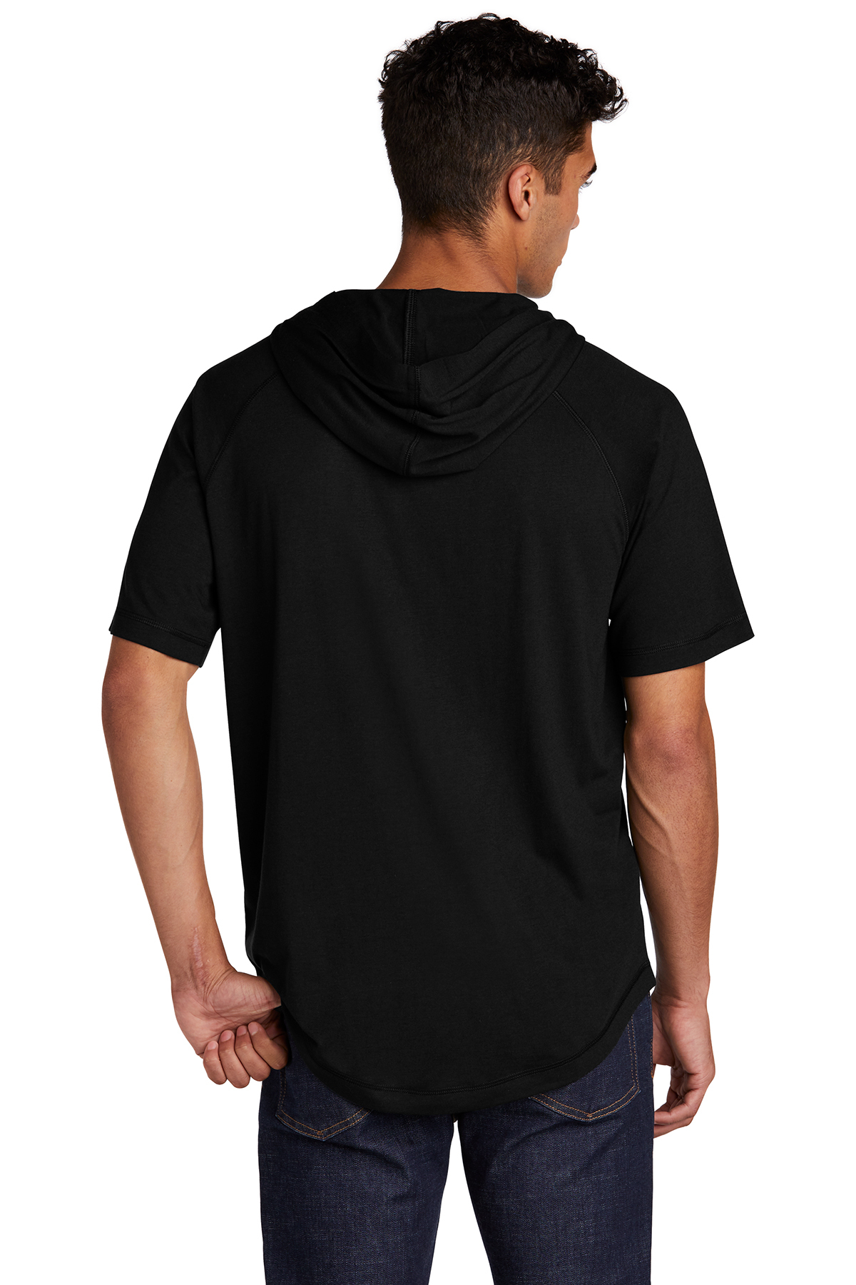 Sport-Tek PosiCharge Tri-Blend Wicking Short Sleeve Hoodie | Product ...