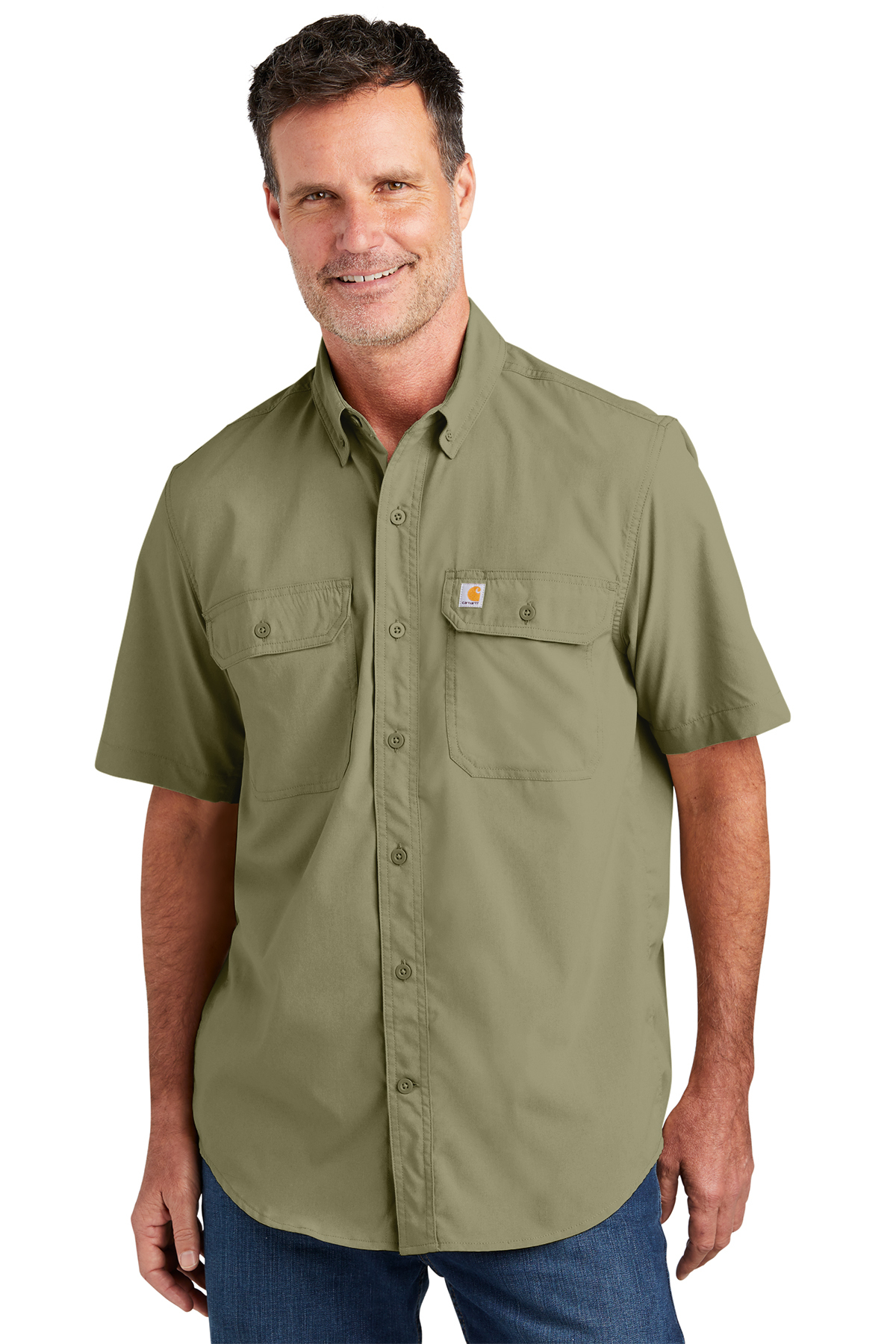 Carhartt Force Solid Short Sleeve Shirt | Product | SanMar