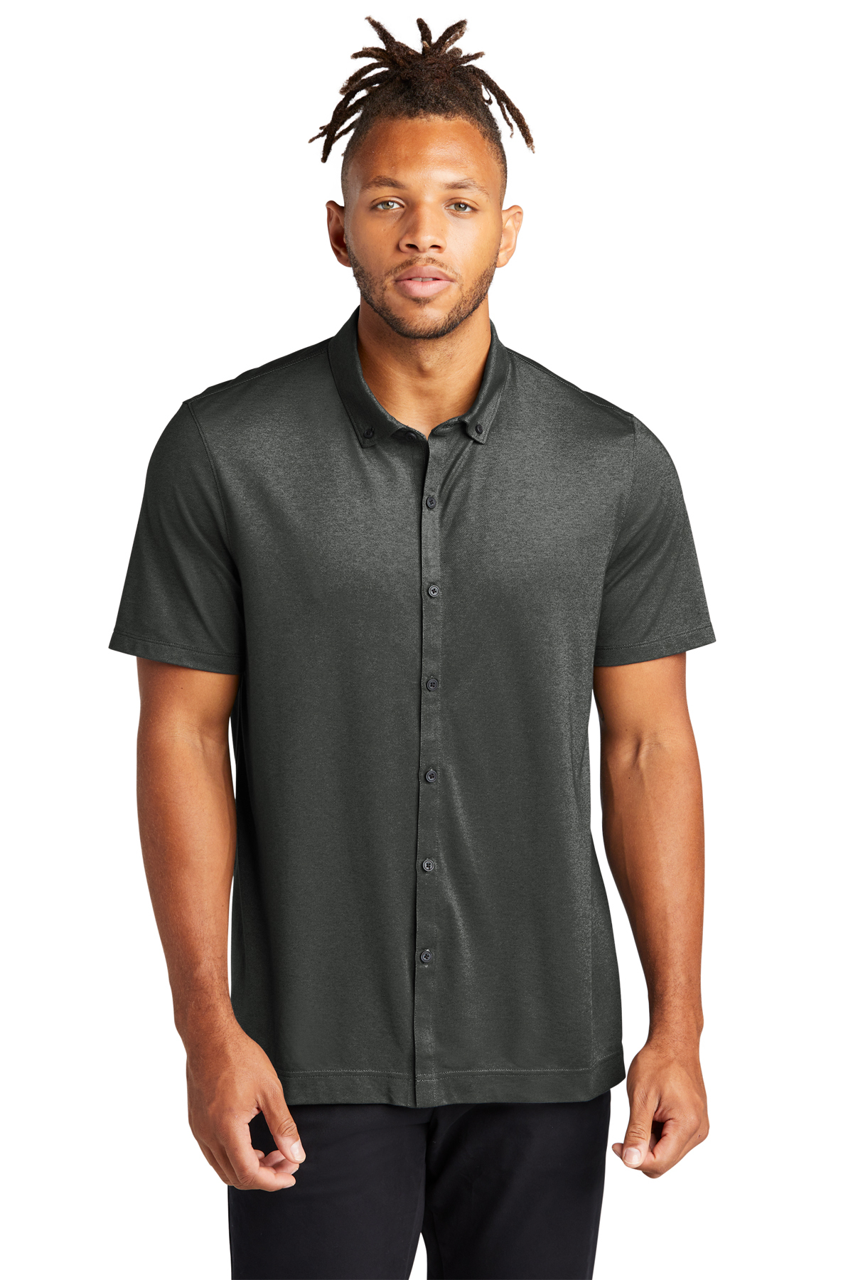 Mercer+Mettle Stretch Pique Full-Button Polo | Product | SanMar