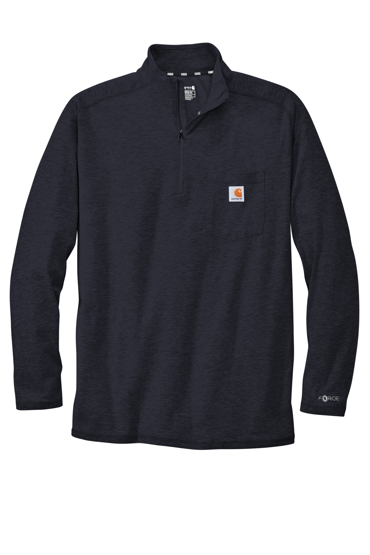 Carhartt Force 1/4-Zip Long Sleeve T-Shirt | Product | SanMar