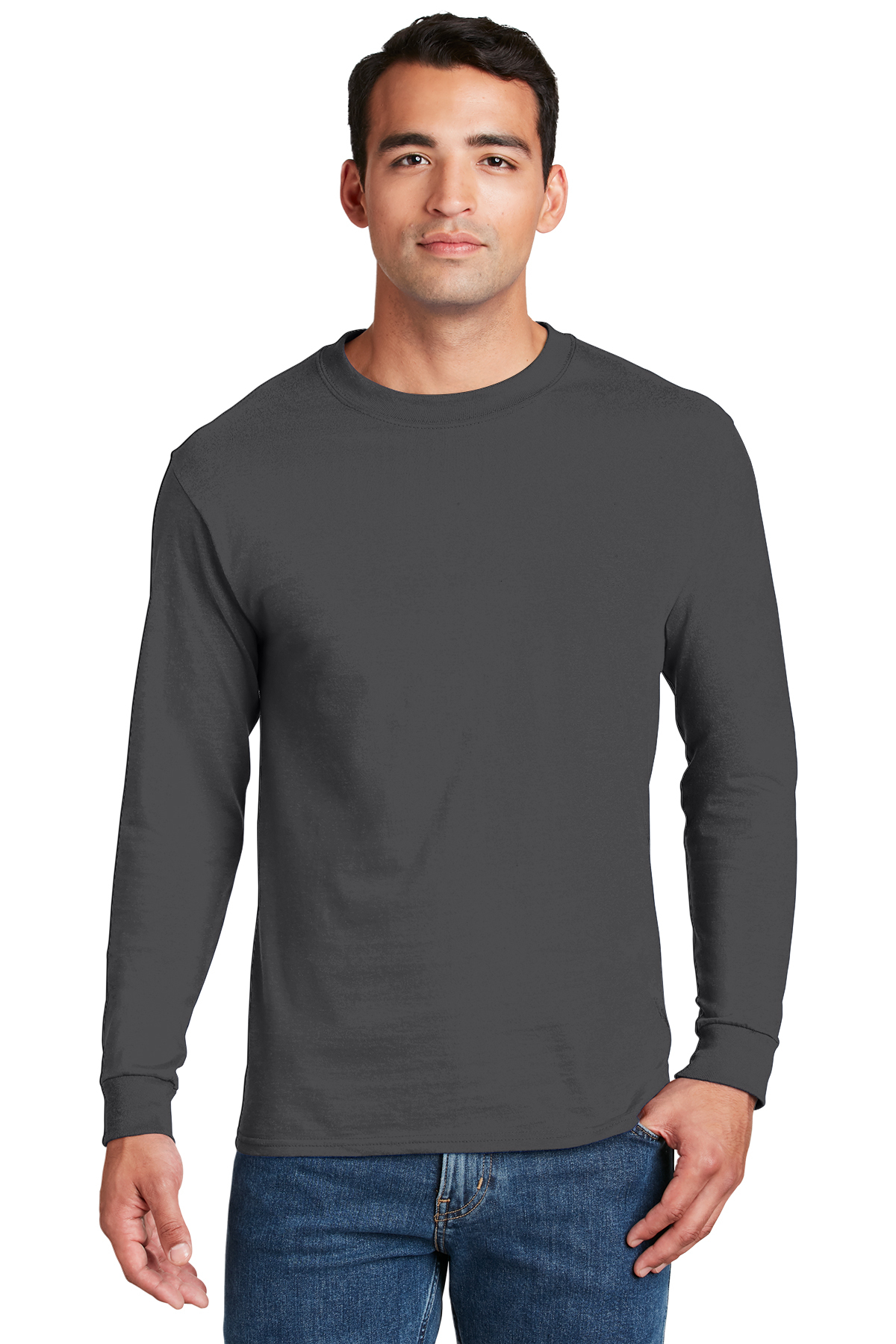 Hanes Beefy-T - 100% Cotton Long Sleeve T-Shirt | Product | Company Casuals