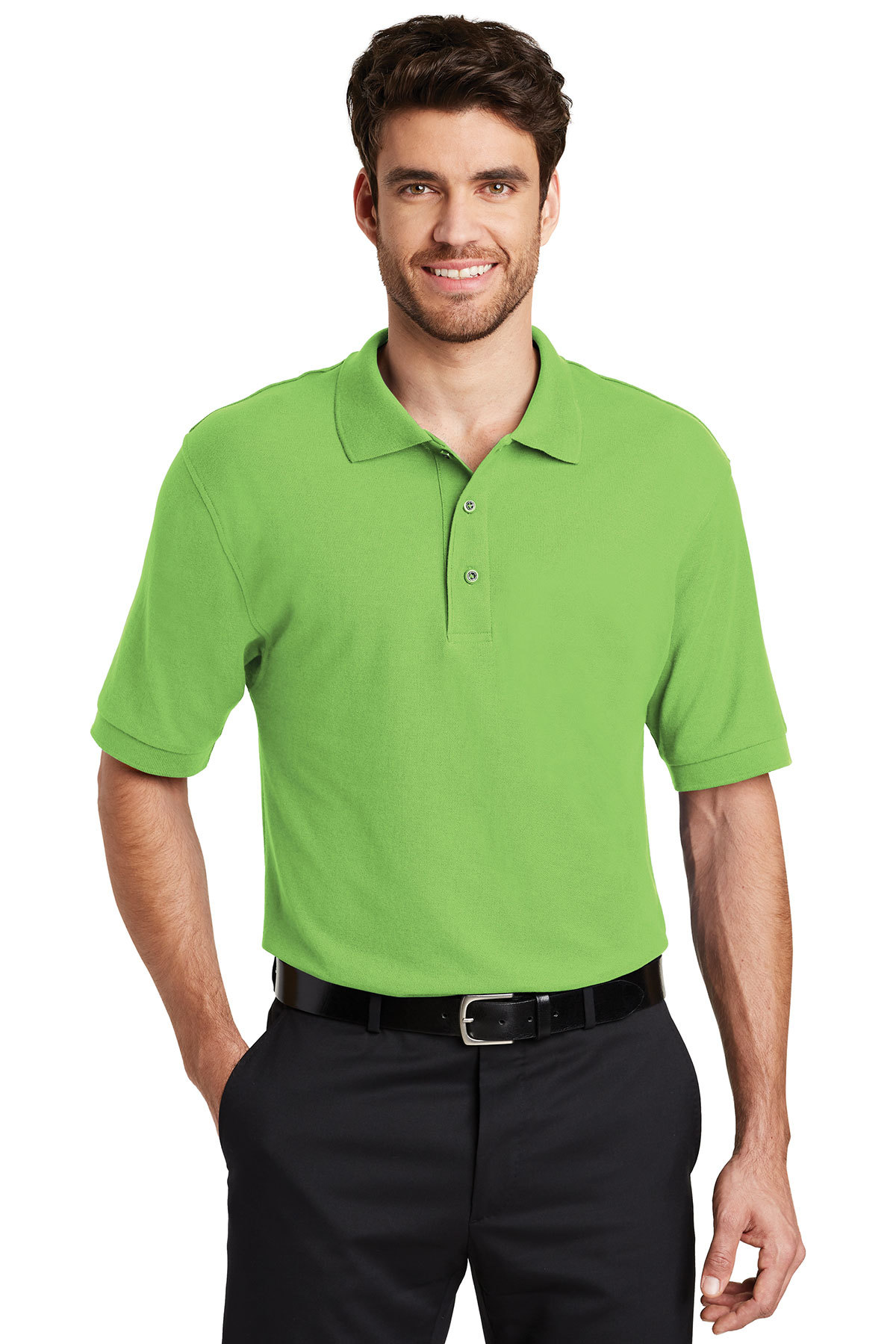 Port Authority Silk Touch Polo with Pocket K500P