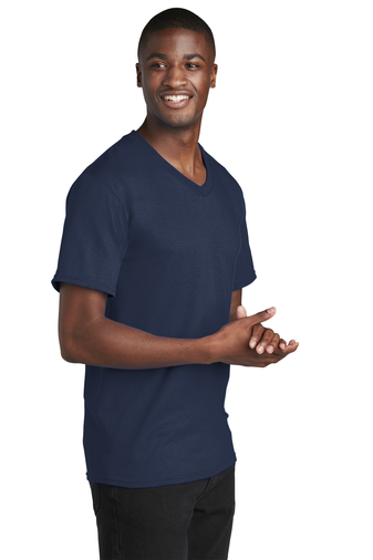 Port & Company Core Cotton V-Neck Tee | Product | SanMar