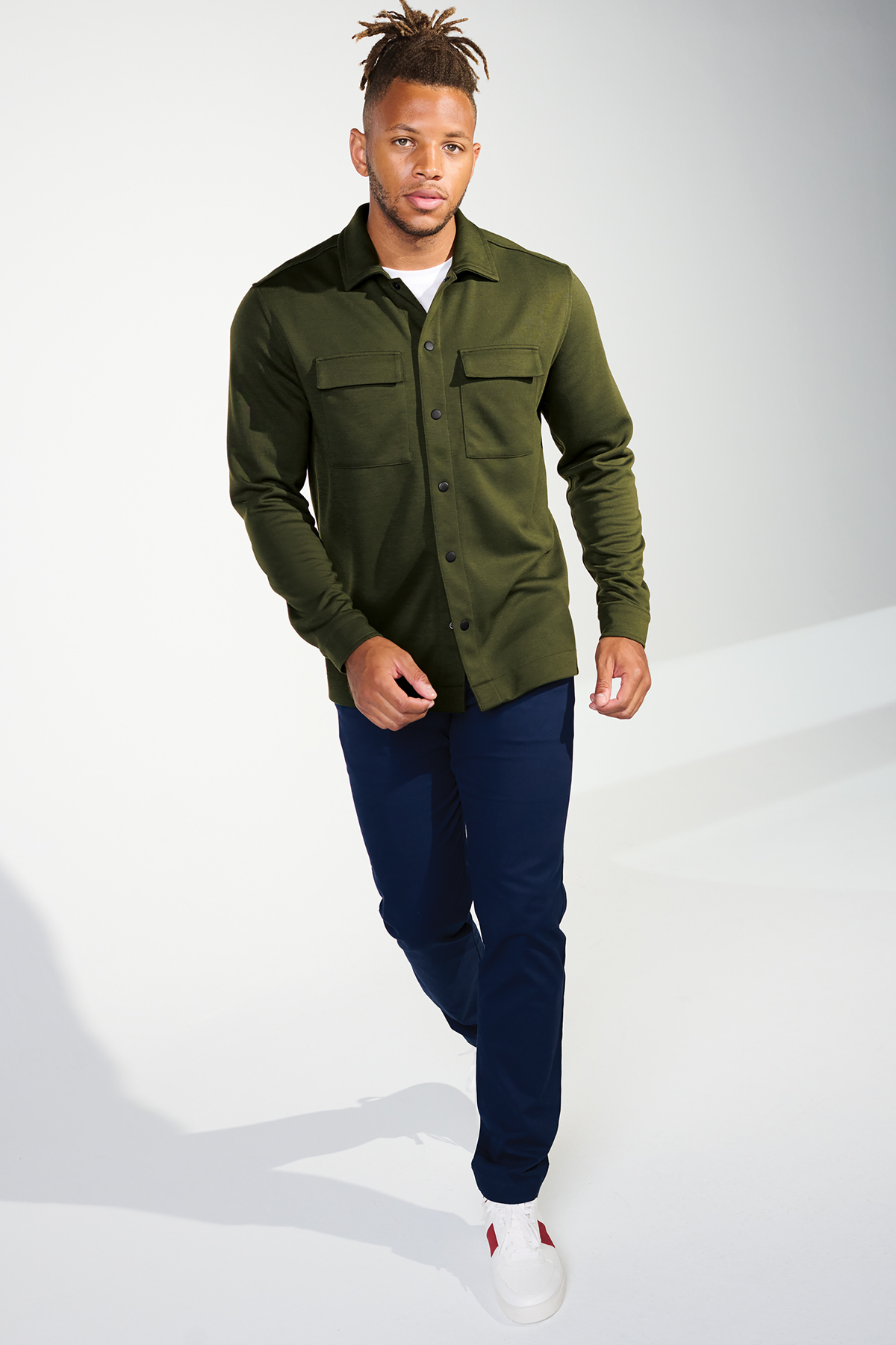 Mercer+Mettle Double-Knit Snap Front Jacket, Product