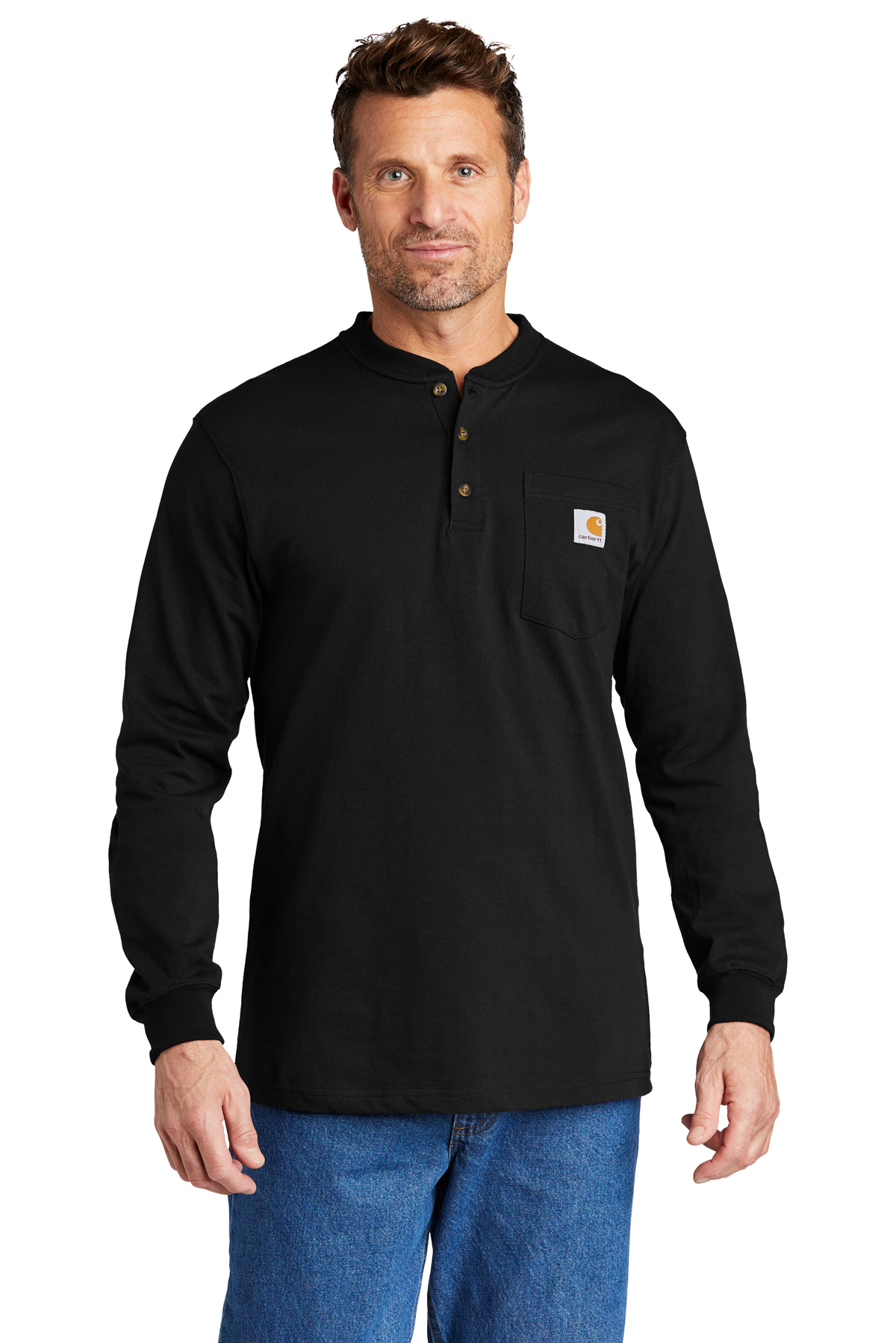 Carhartt Long Sleeve Henley T-Shirt | Product | SanMar