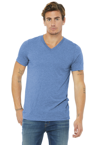 BELLA+CANVAS Unisex Triblend Short Sleeve V-Neck Tee | Product | SanMar