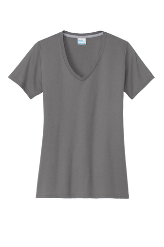 Port & Company Women's Performance Blend V-Neck Tee | Product | SanMar