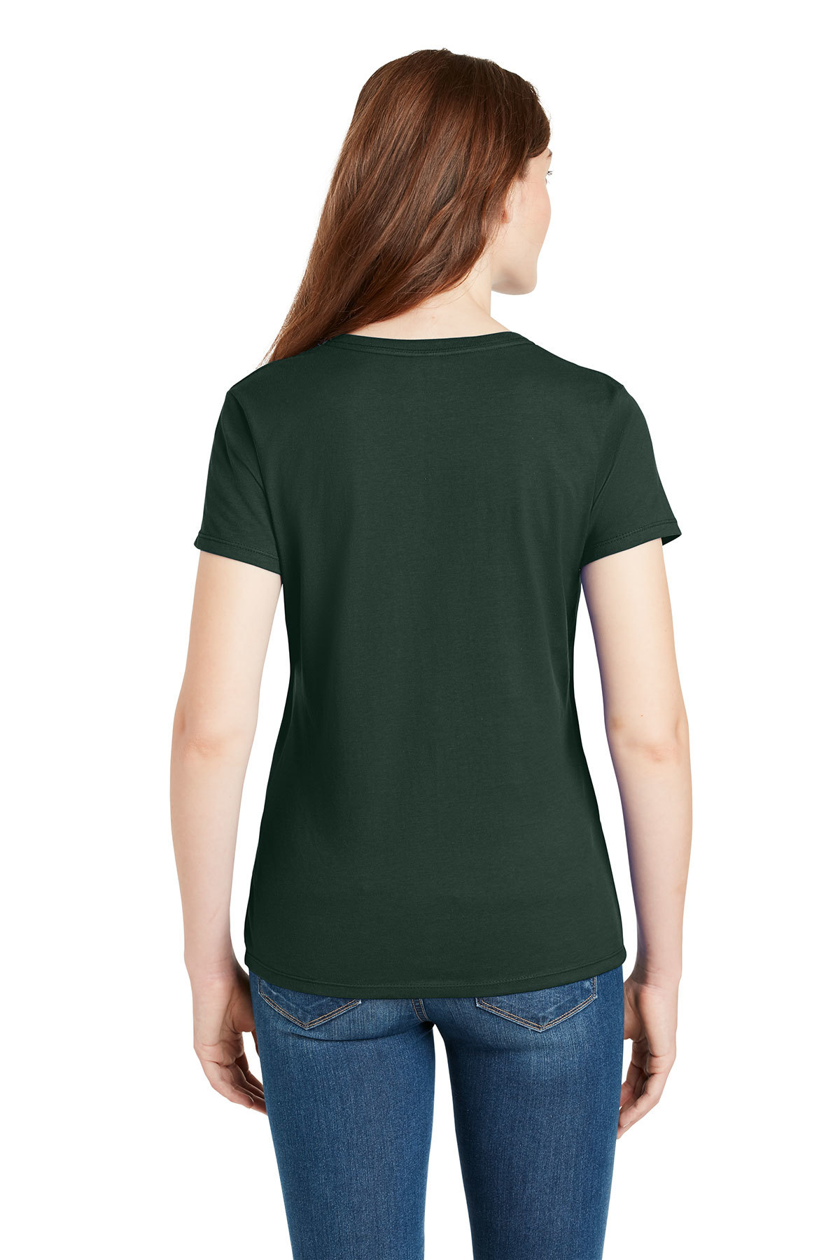 Hanes Ladies Perfect-T Cotton V-Neck T-Shirt | Product | SanMar