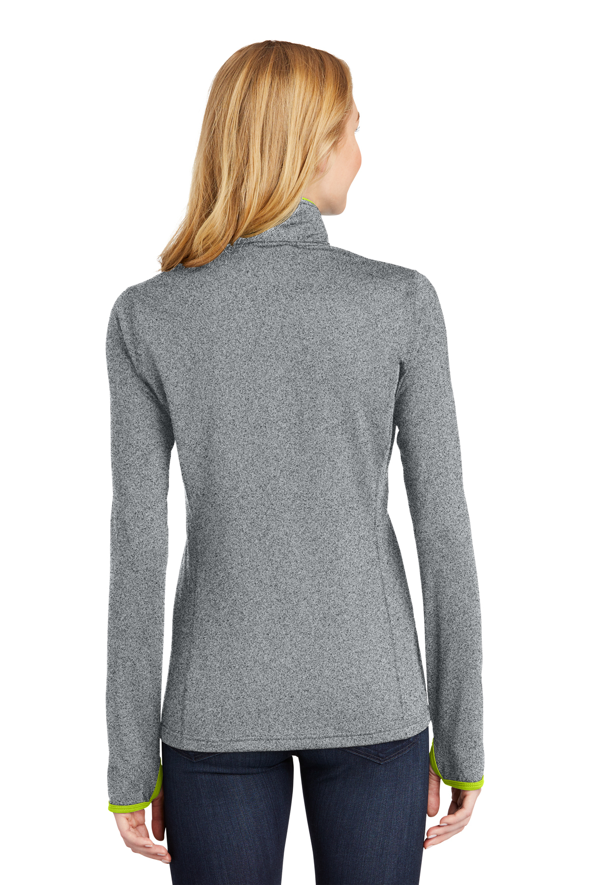 Sport-Tek Ladies Sport-Wick Stretch Contrast Full-Zip Jacket