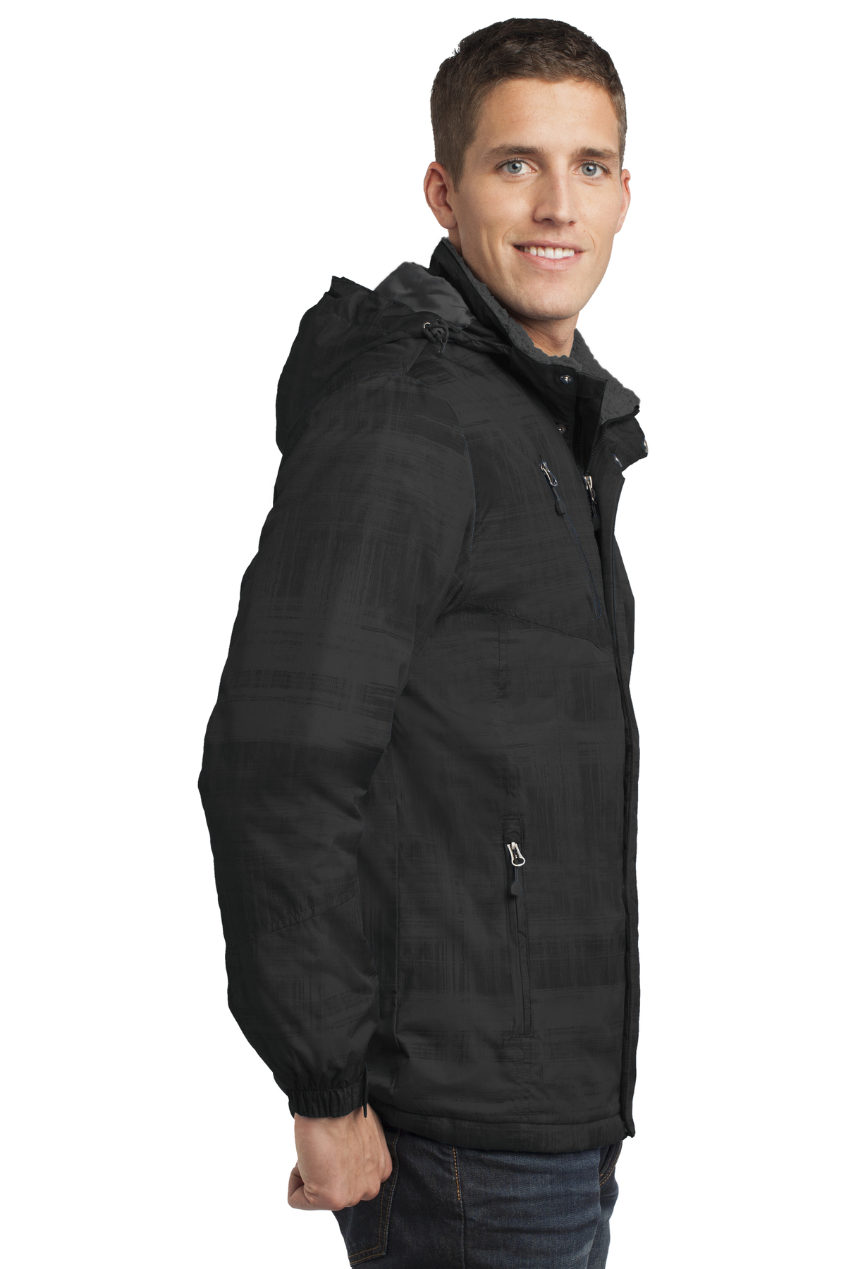 Port Authority Brushstroke Print Insulated Jacket Product SanMar