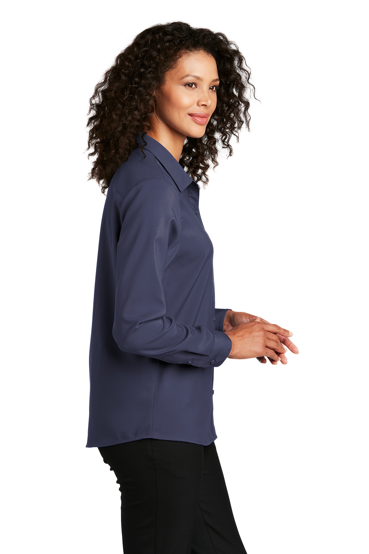 Port Authority Ladies Long Sleeve Performance Staff Shirt | Product ...