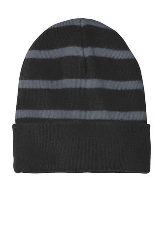 Sport-Tek Striped Beanie with Solid Band | Product | SanMar