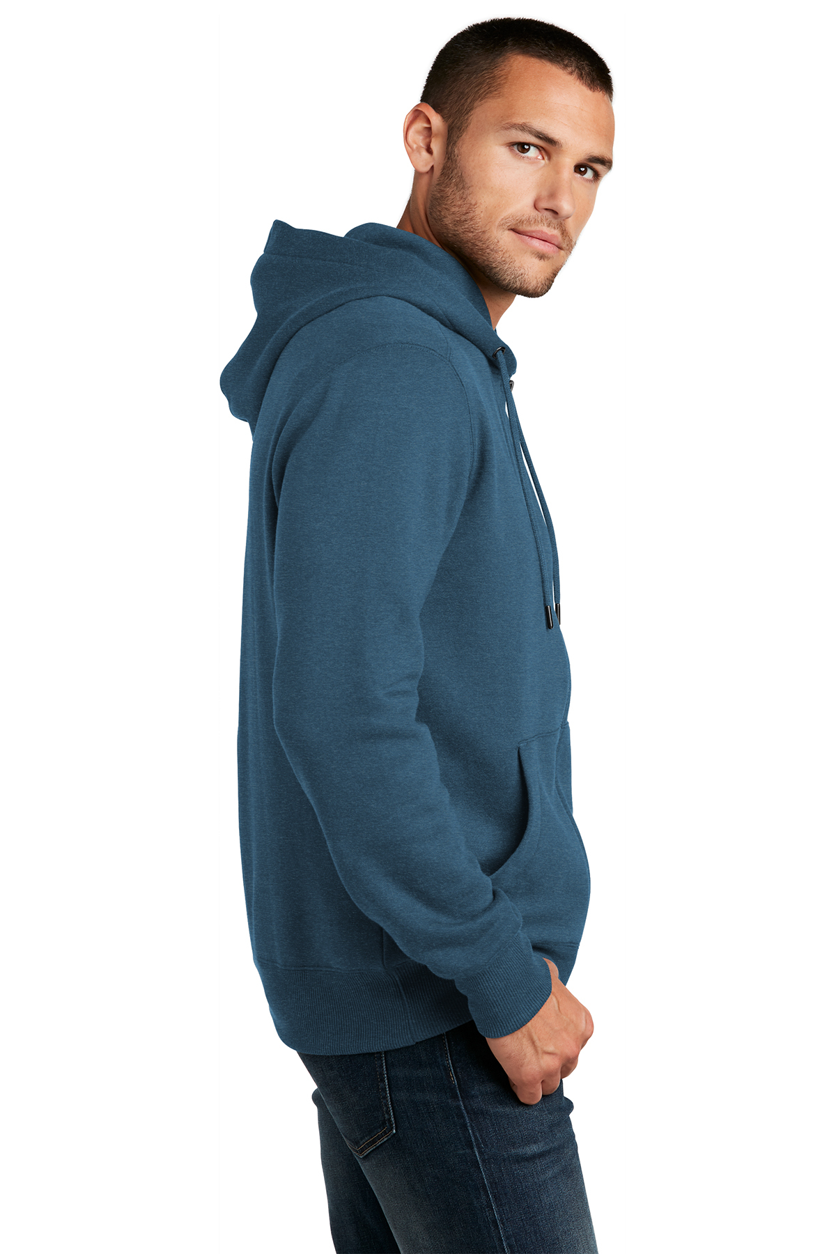 District Perfect Weight Fleece Full-Zip Hoodie | Product | SanMar