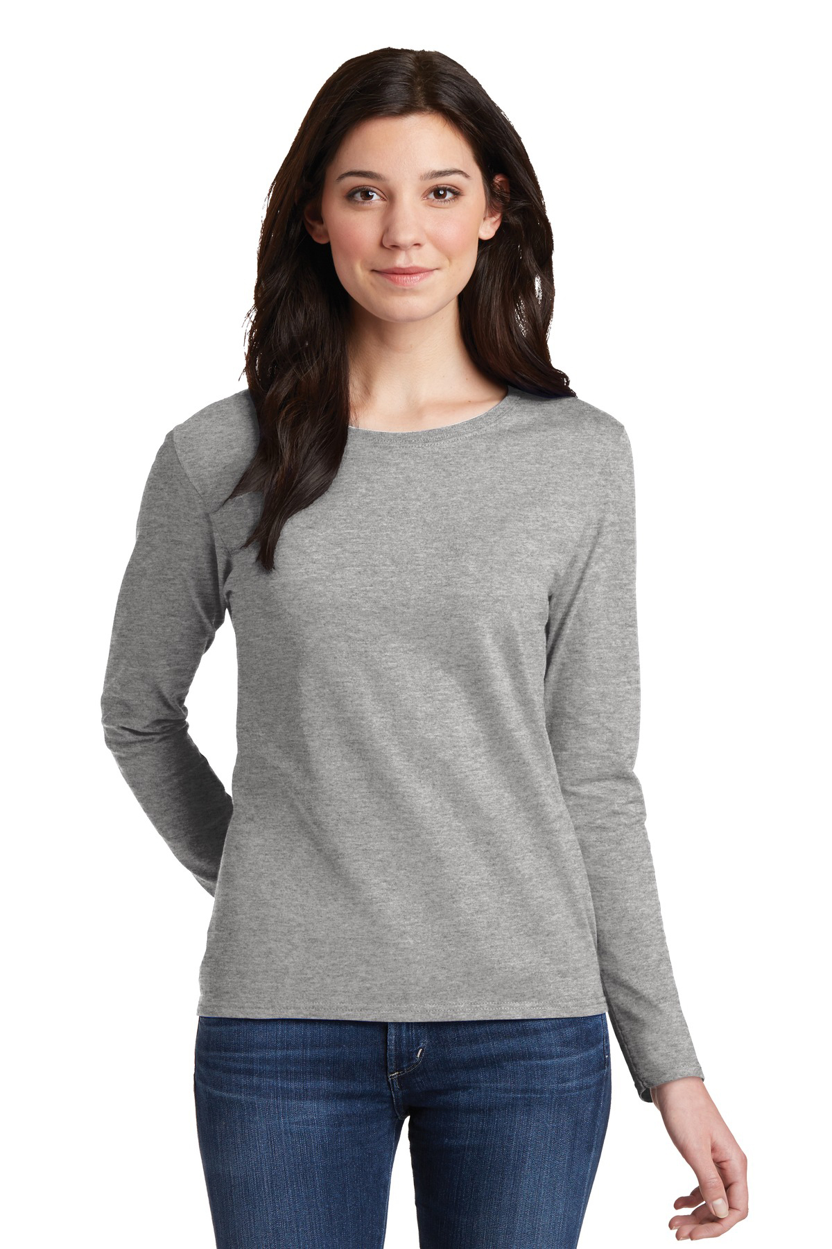 Gildan Ladies Heavy Cotton 100% Cotton Long Sleeve T-Shirt | Product