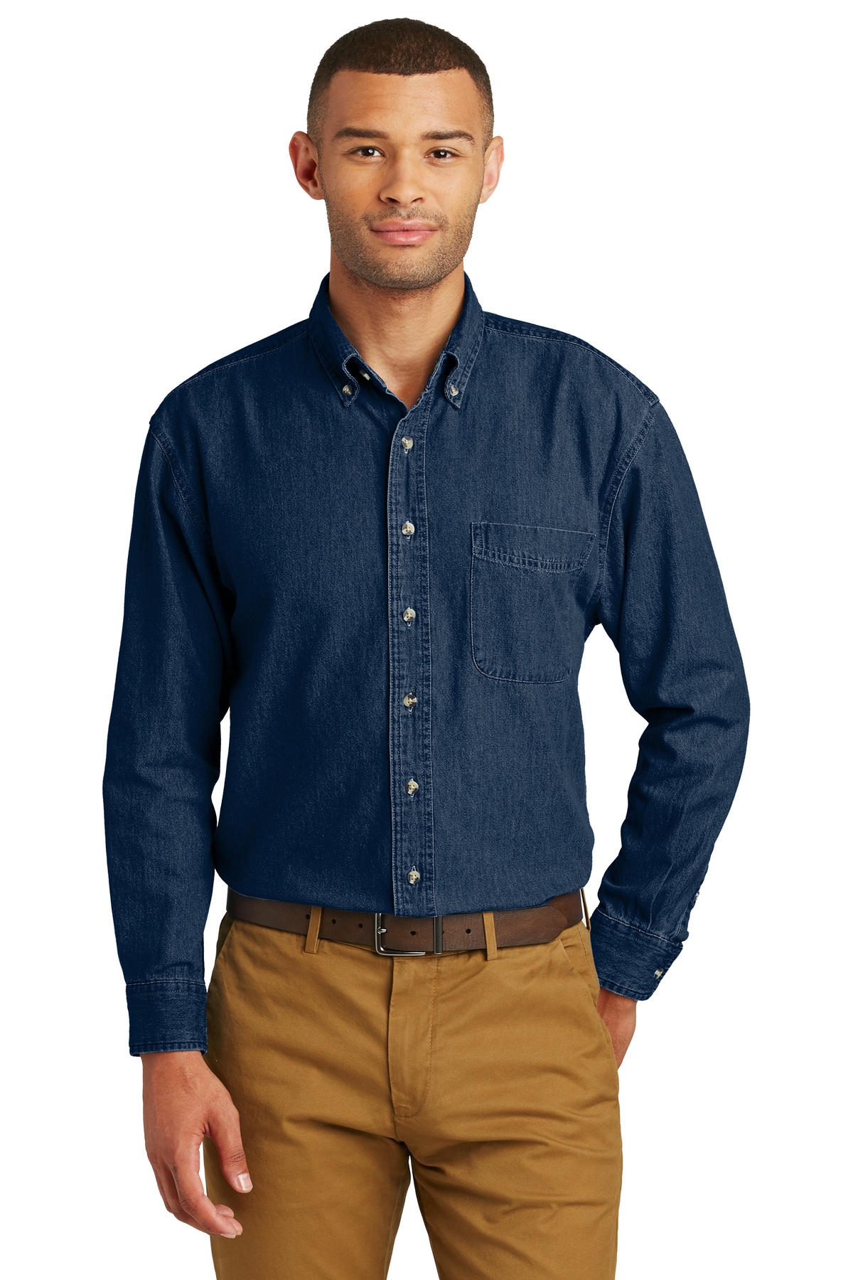 Port & Company - Long Sleeve Value Denim Shirt | Product | Port & Company