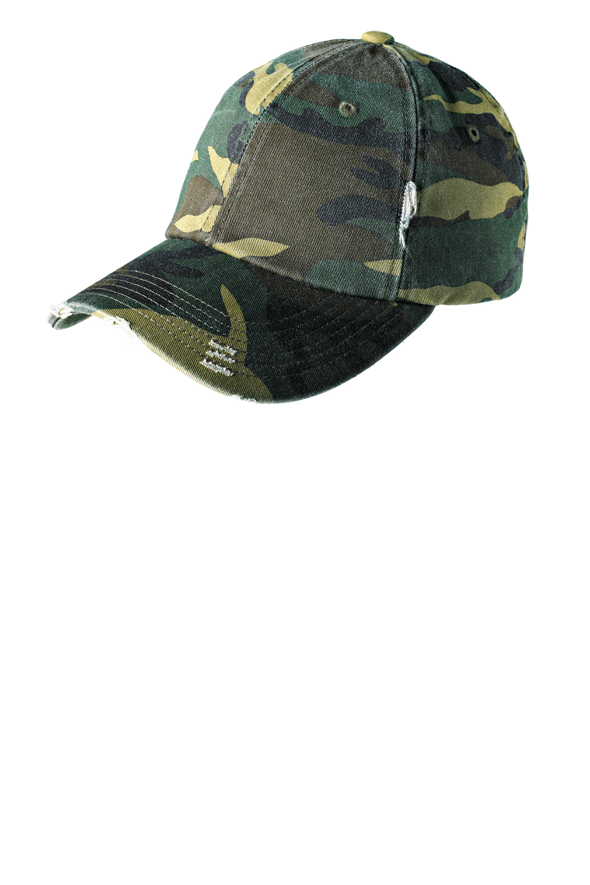 Distressed camo hat hotsell