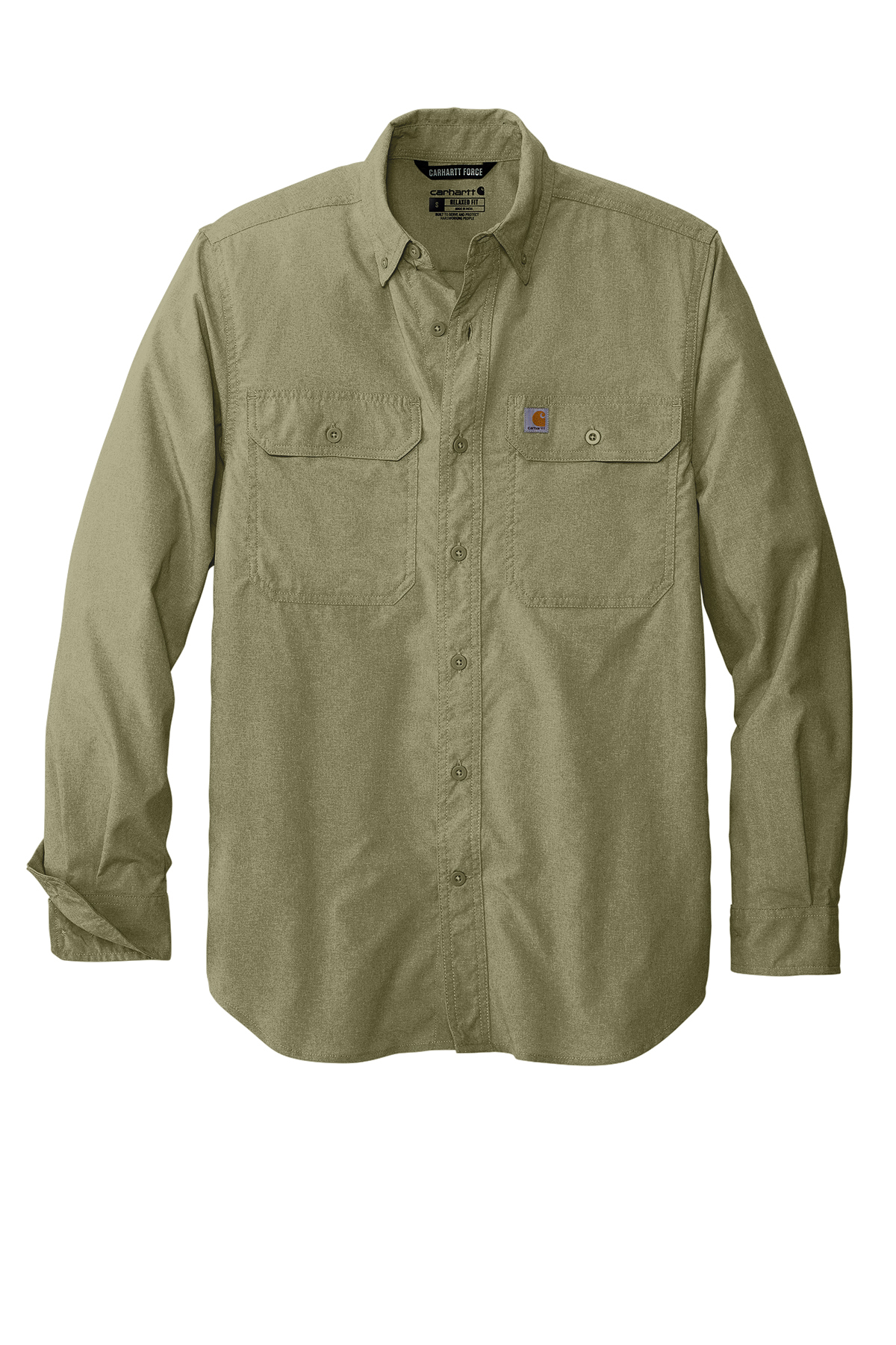Carhartt Force Solid Long Sleeve Shirt | Product | SanMar