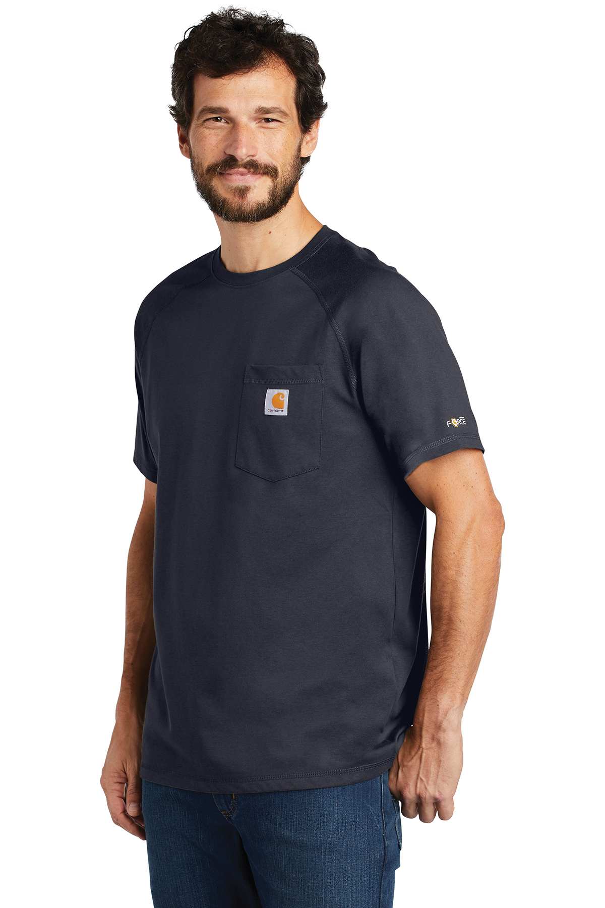 Carhartt Force Cotton Delmont Short Sleeve T-Shirt | Product | SanMar