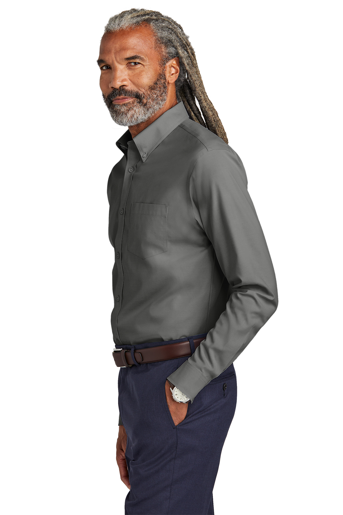 Brooks brothers 2025 black dress shirt