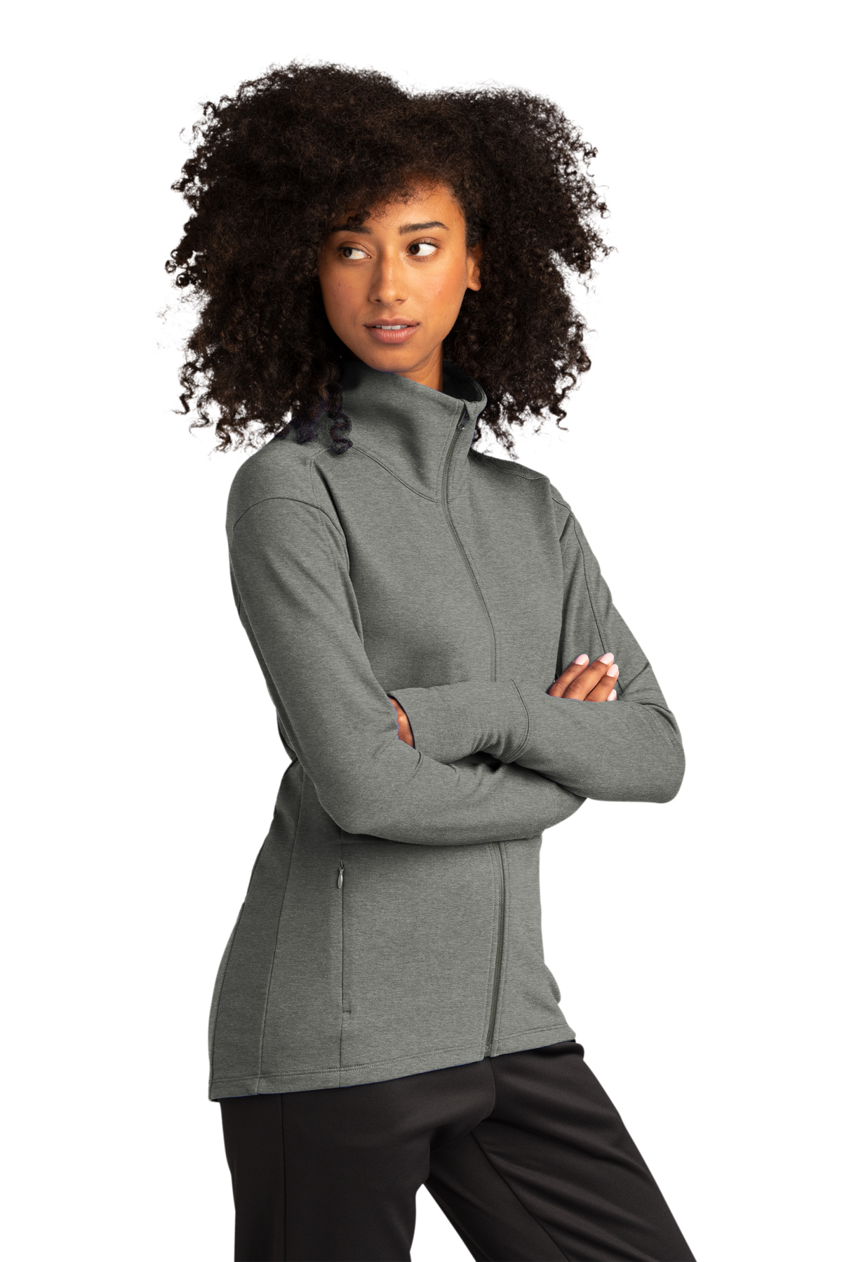Sport-Tek Ladies Sport-Wick Flex Fleece Full-Zip, Product