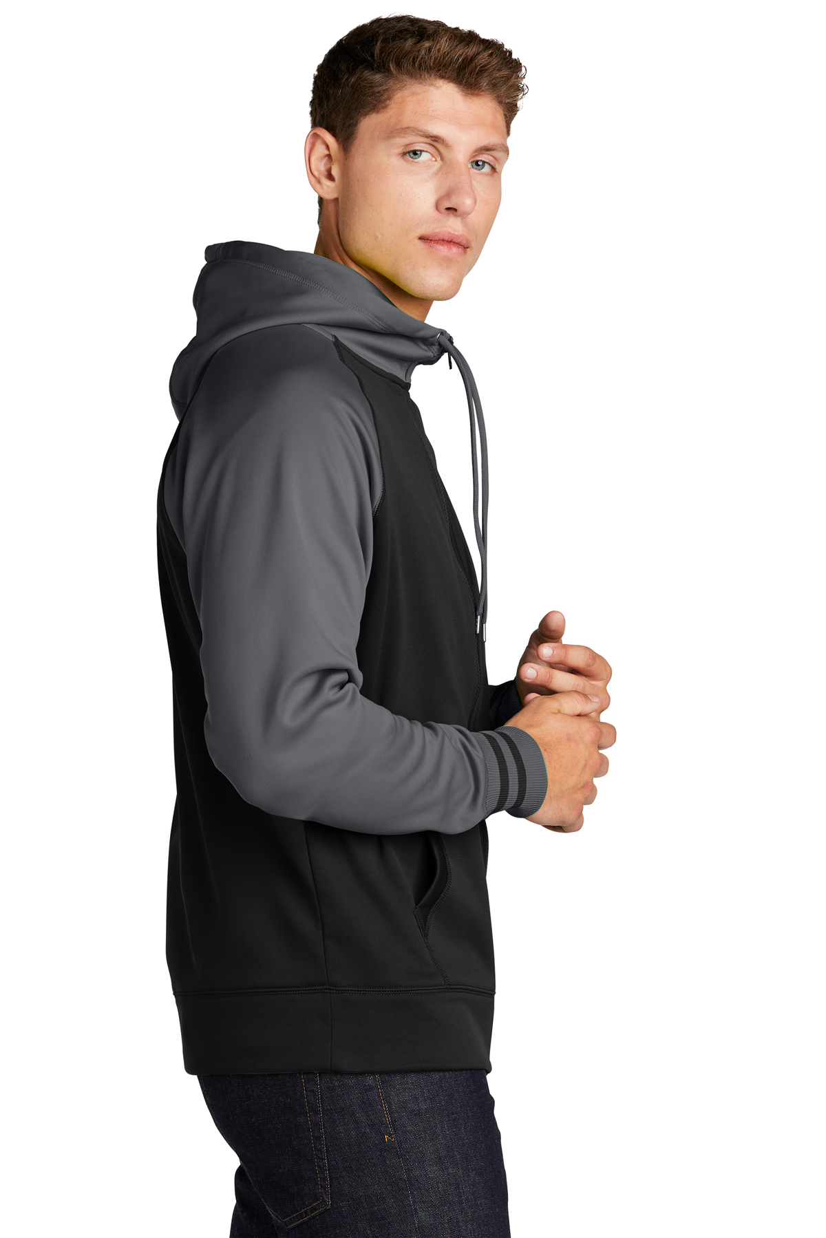 Sport-Tek Sport-Wick Varsity Fleece Full-Zip Hooded Jacket | Product ...