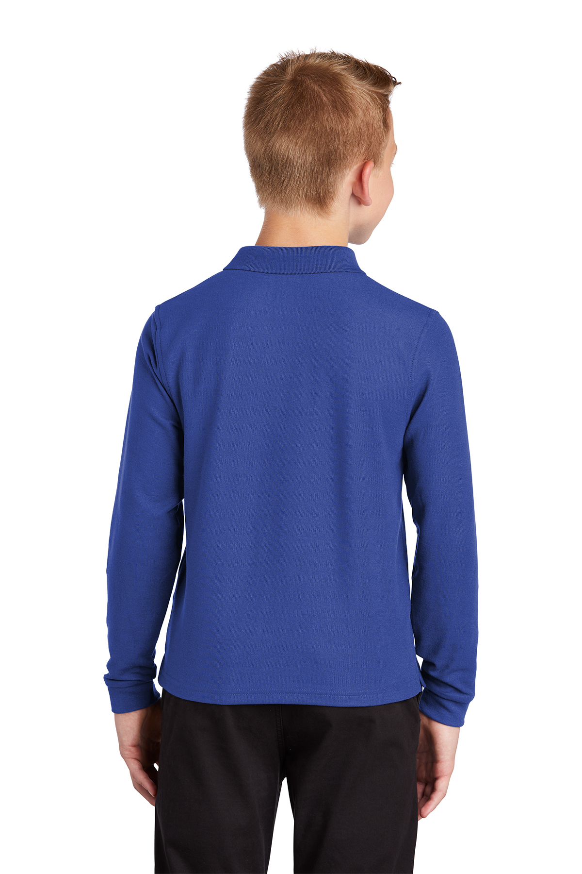 Port Authority Youth Silk Touch™ Long Sleeve Polo | Product | SanMar