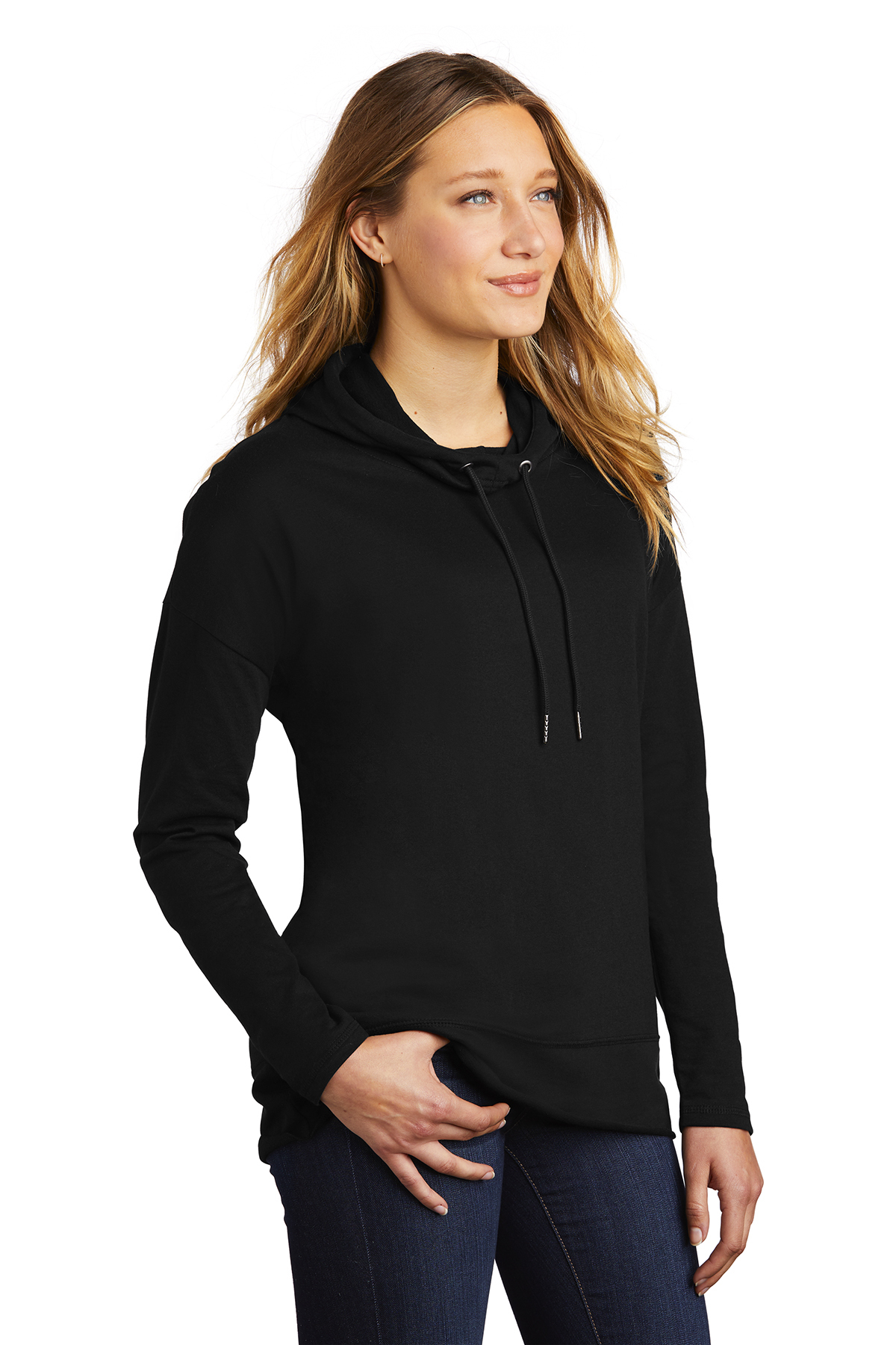 District Women’s Featherweight French Terry Hoodie | Product | Company ...