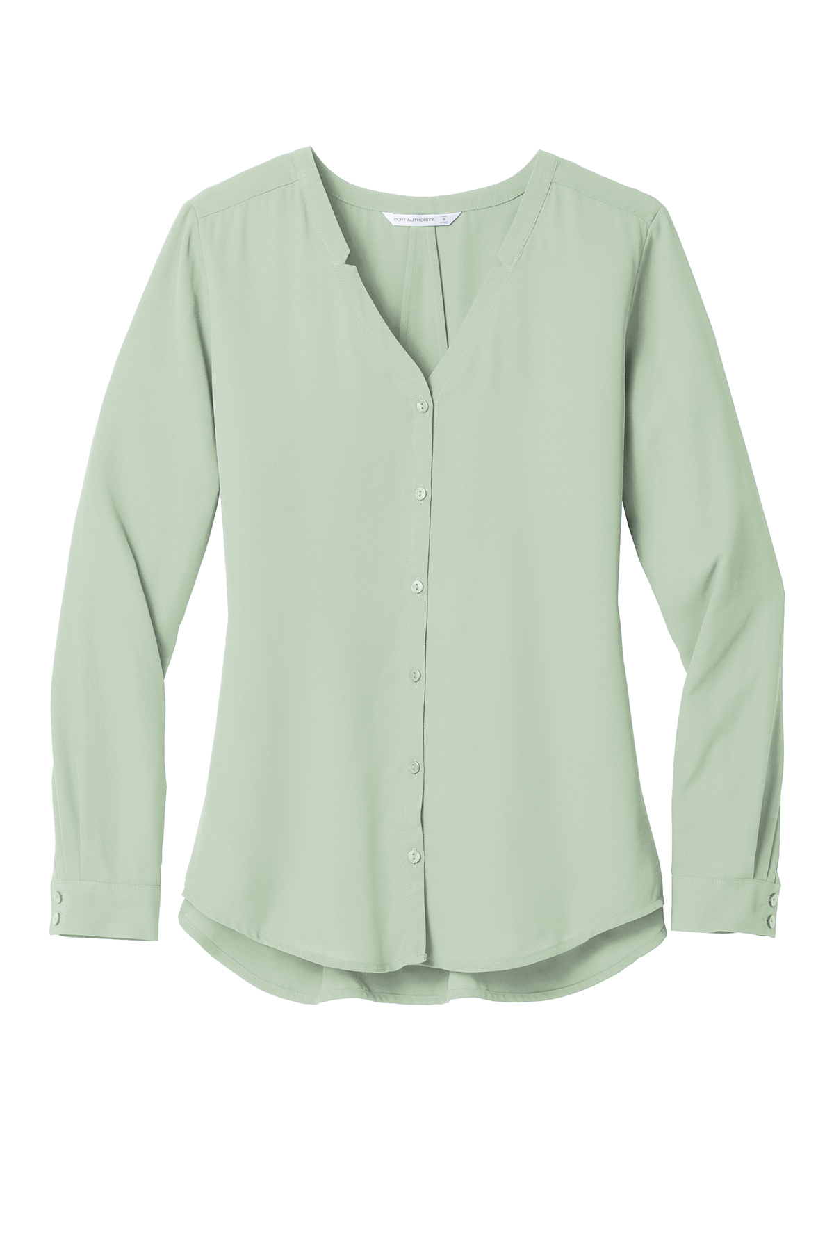 Port Authority Ladies Long Sleeve Button-Front Blouse, Product