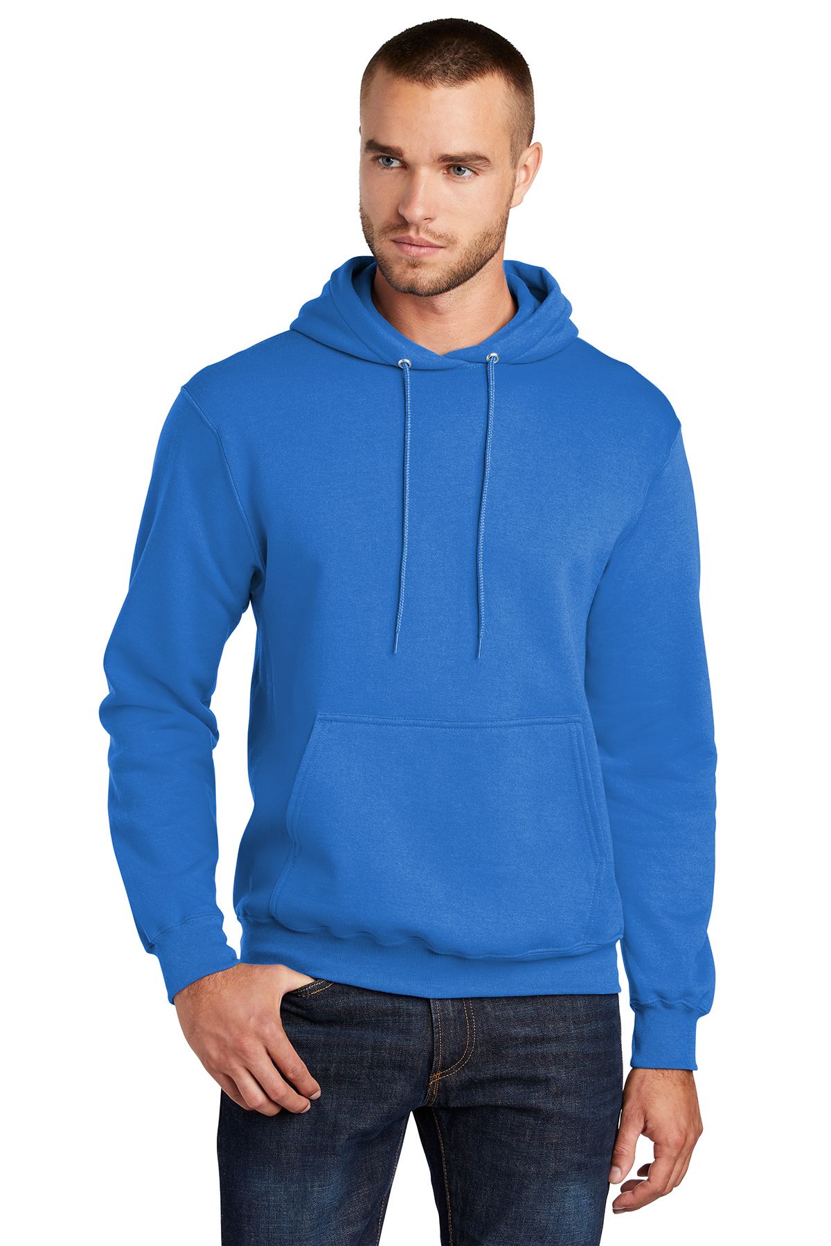 Men's - Core Sport Zip Hoodie in Dress Blue