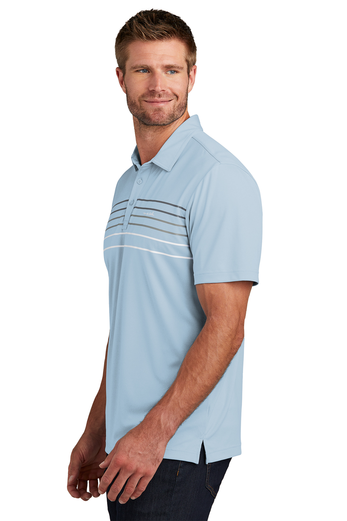 TravisMathew Coto Performance Chest Stripe Polo | Product | SanMar