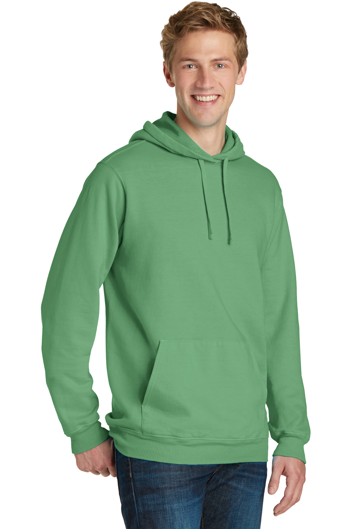 Port & Company® Beach Wash™ Garment-Dyed Pullover Hooded Sweatshirt ...