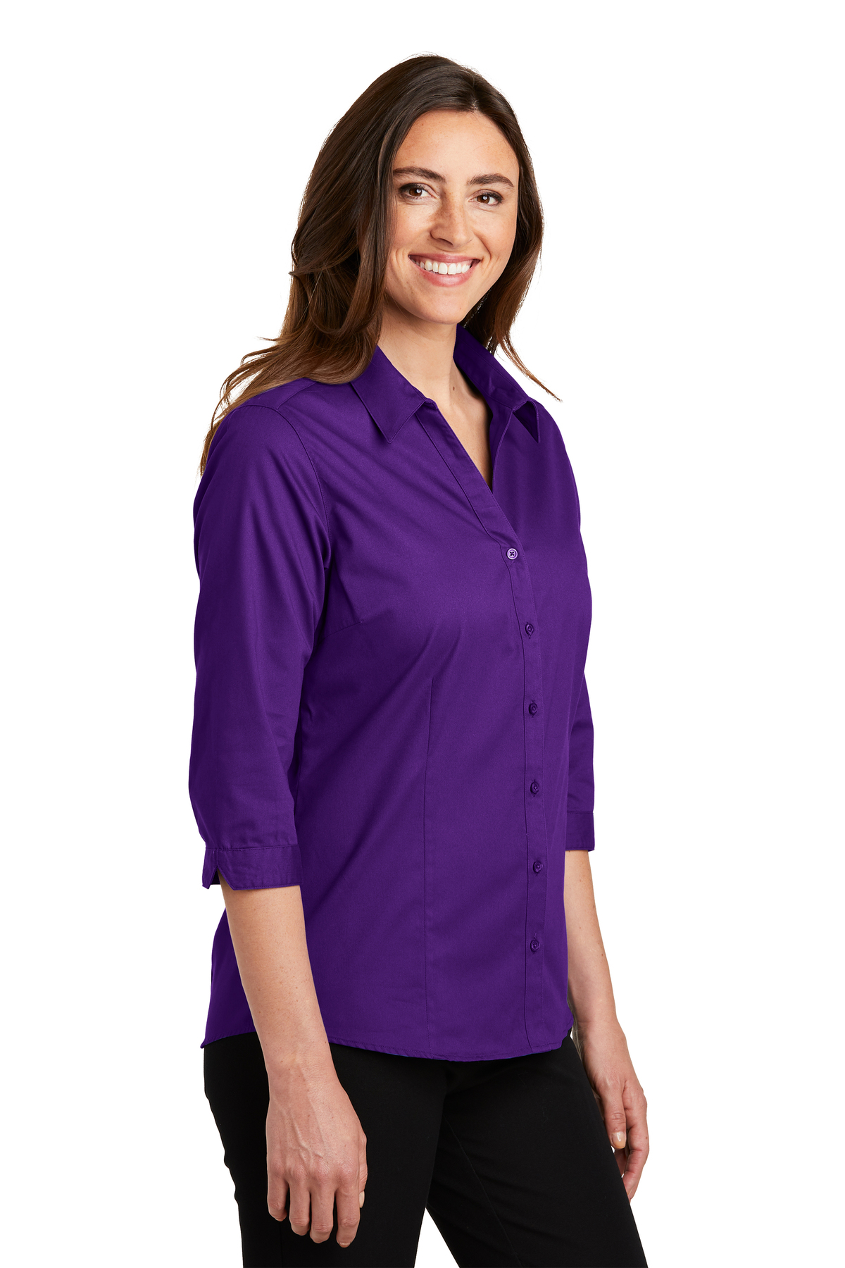 Port Authority Ladies 3 4 Sleeve Blouse Product Port Authority