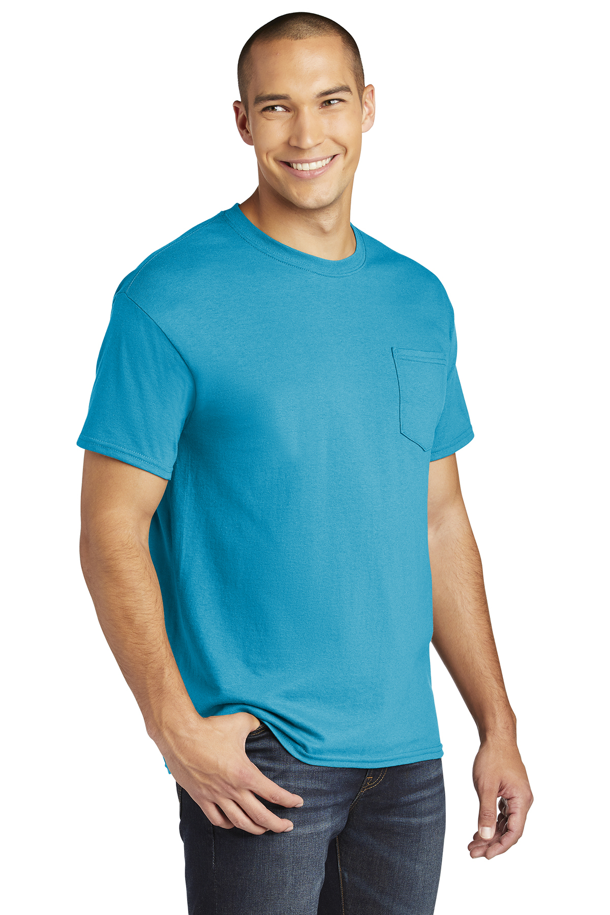 Gildan Heavy Cotton 100% Cotton Pocket T-Shirt | Product | Company Casuals