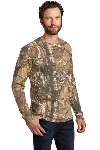 Russell Outdoors Realtree Long Sleeve Explorer 100% Cotton T-Shirt with ...