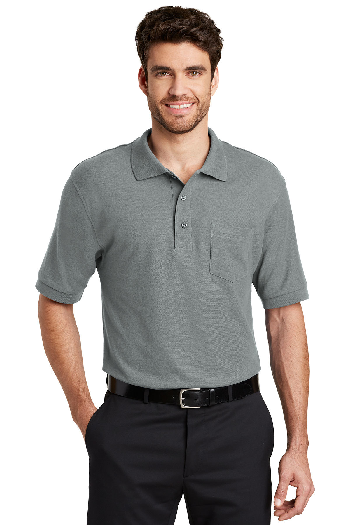 Port Authority Tall Silk Touch Polo with Pocket 