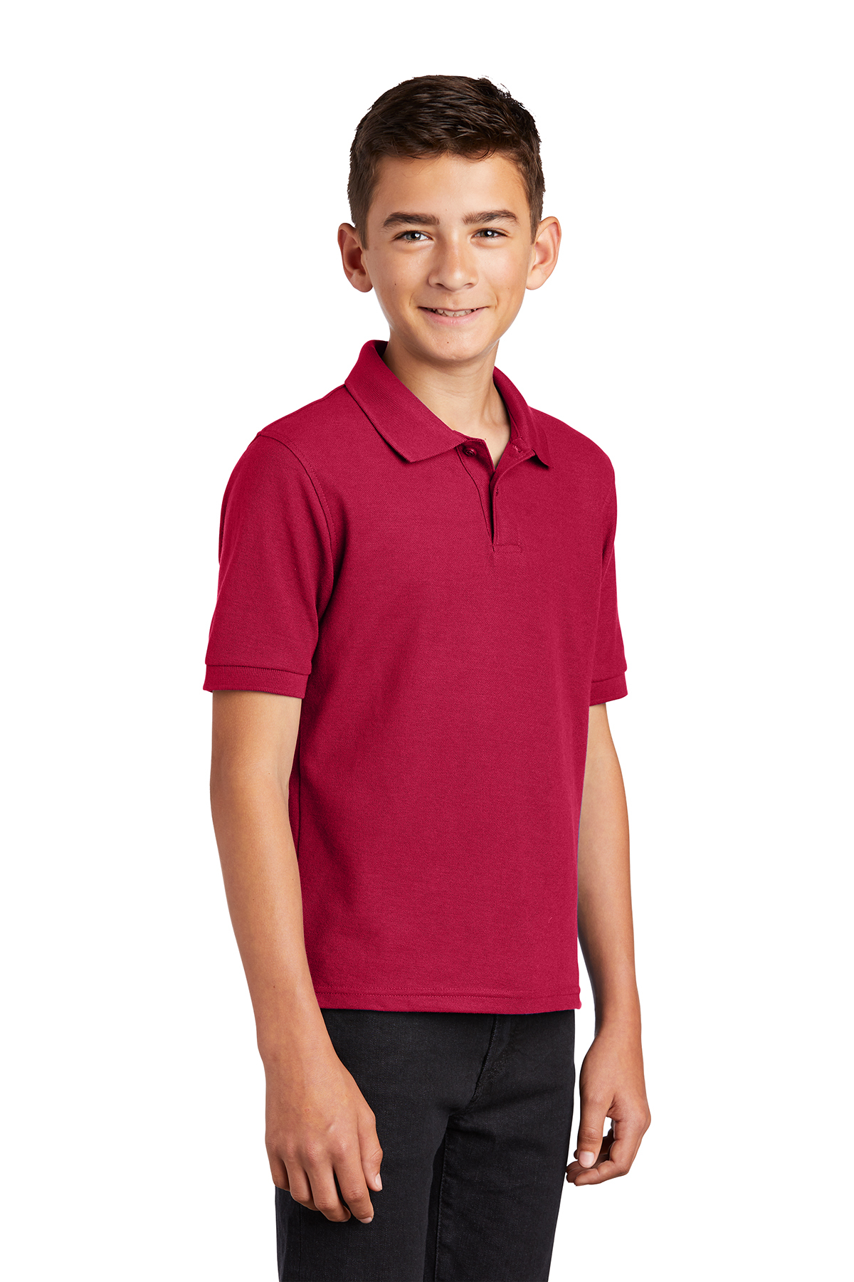 Port Authority Little Boys Silk Touch Polo T-Shirt S 6-8 Years Royal 