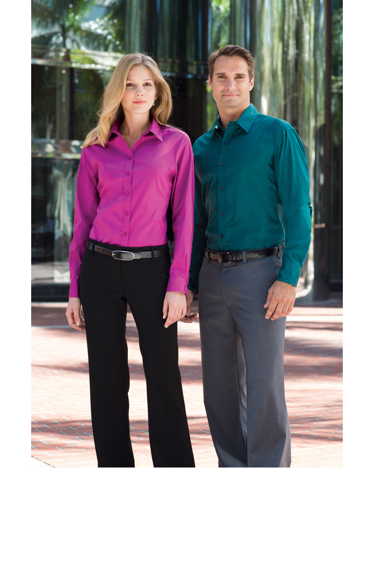 digne ディニュ poplin shirt 深青 Port Authority Stretch Poplin Shirt | Product | Port Authority