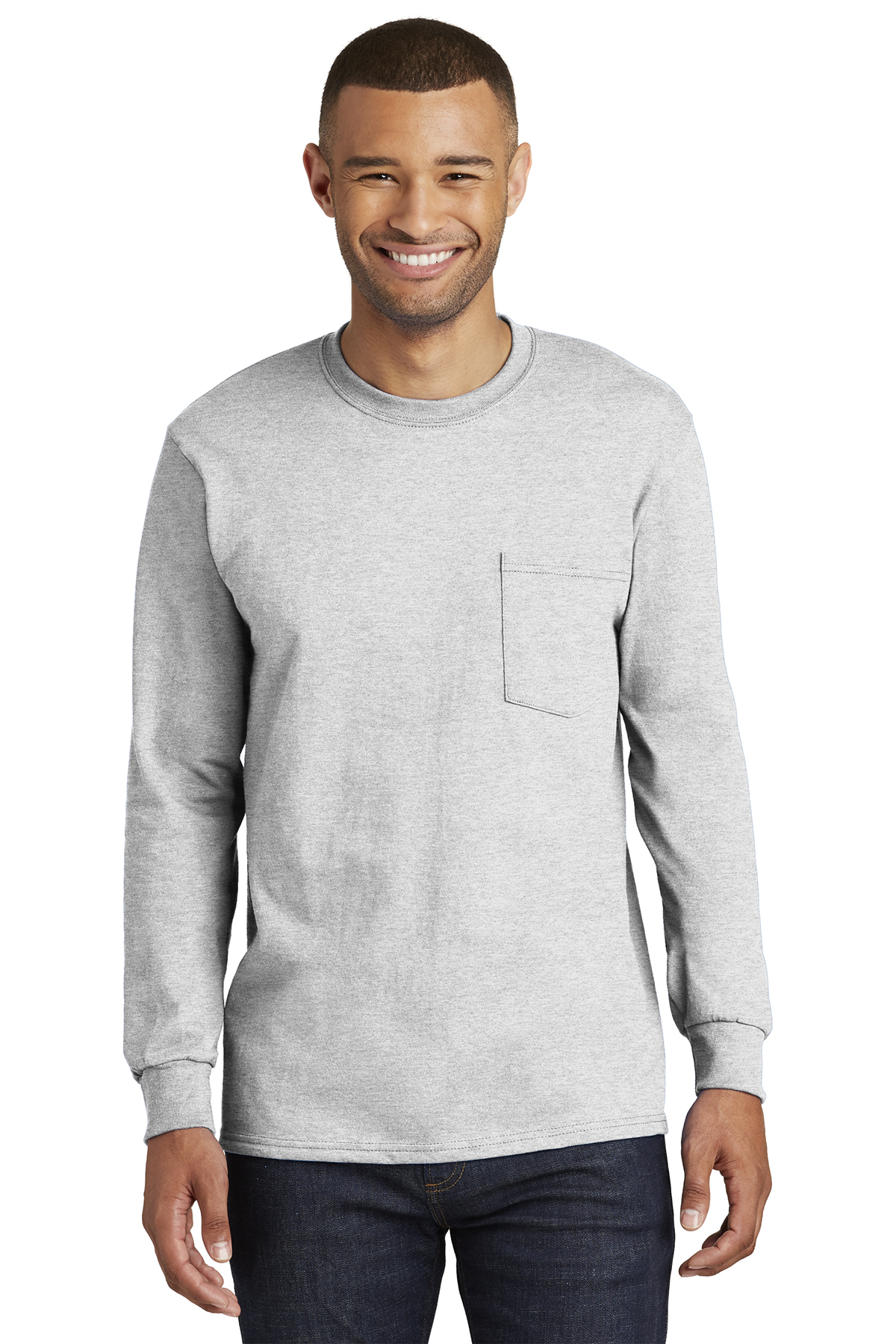 PC61LSP Port & Company Long Sleeve Essential Pocket Tee 