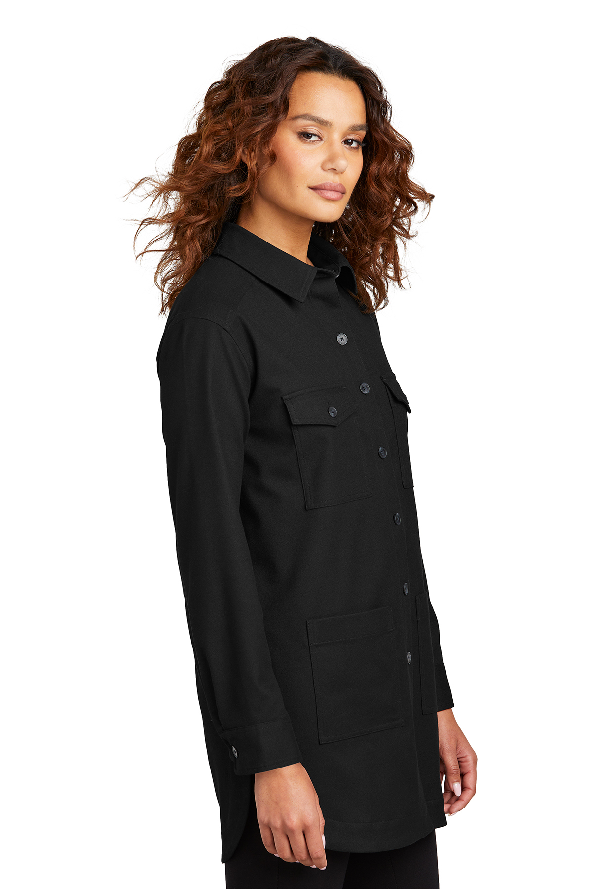 Mercer+Mettle Women\'s Long Sleeve Twill SanMar Overshirt | | Product