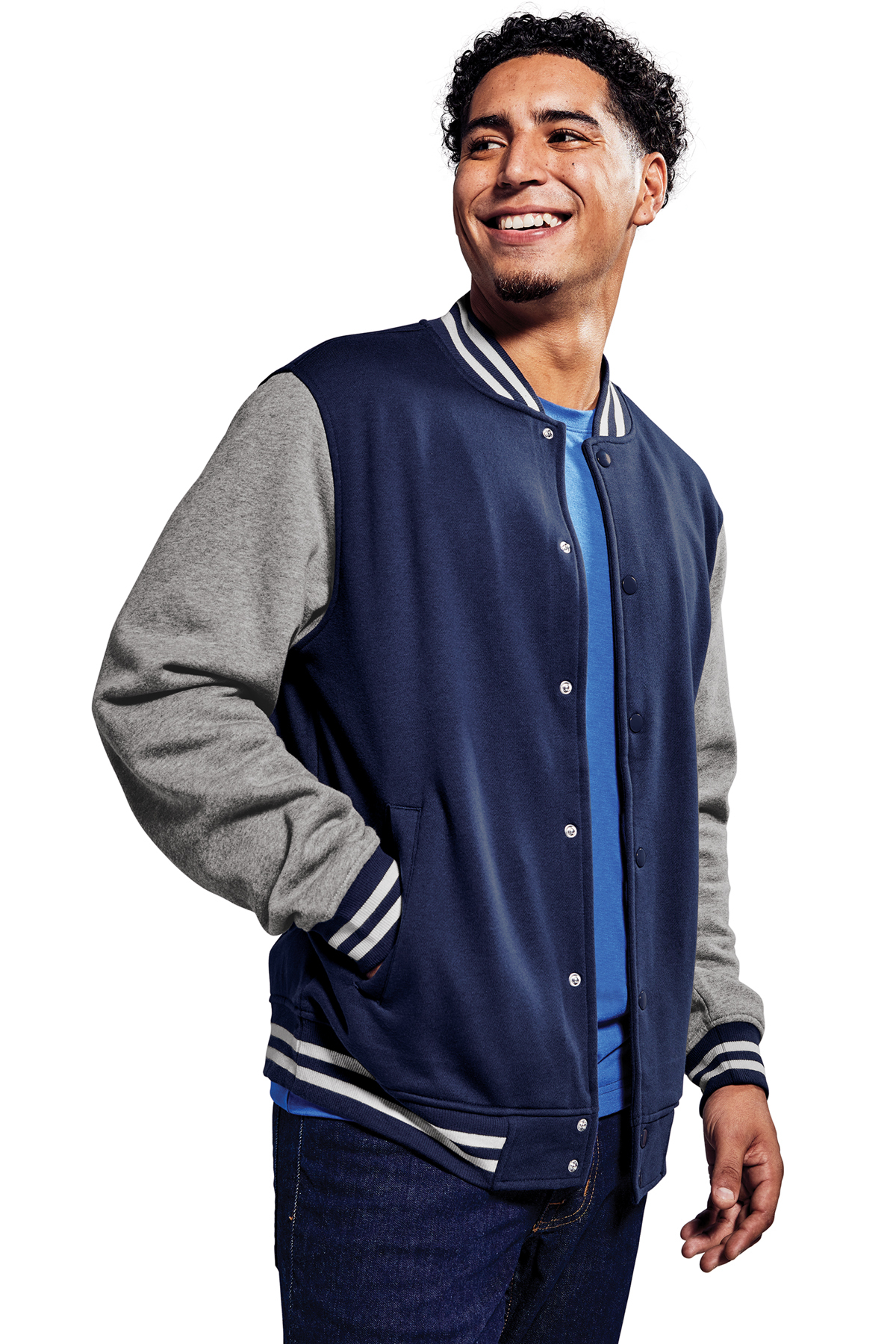 Sport-Tek Fleece Letterman Jacket | SanMar Product 