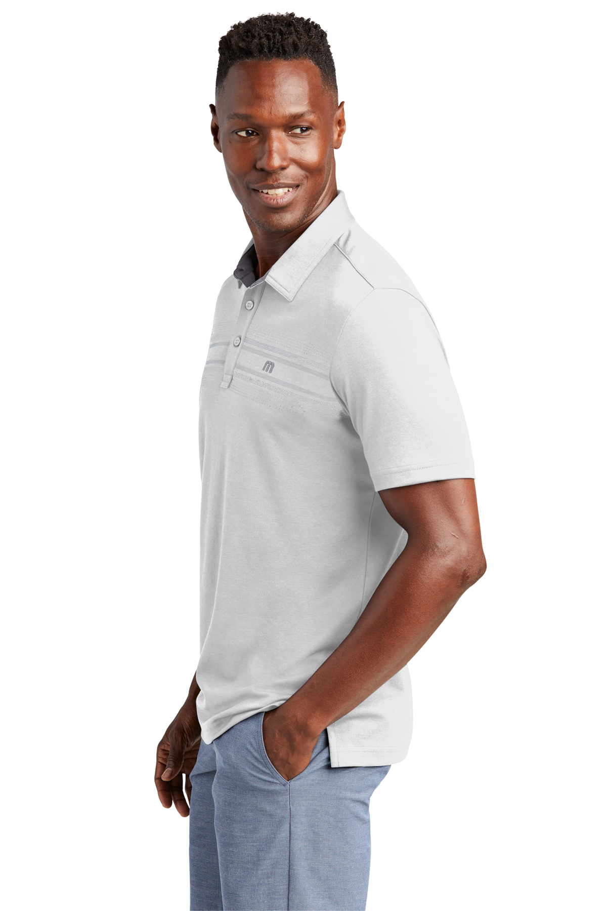 TravisMathew Monterey Chest Stripe Polo | Product | SanMar