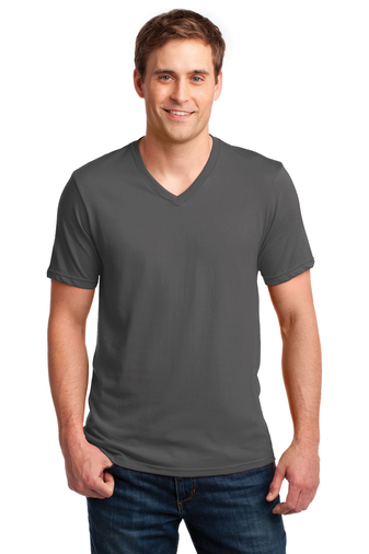Anvil 100% Combed Ring Spun Cotton V-Neck T-Shirt | Product | SanMar