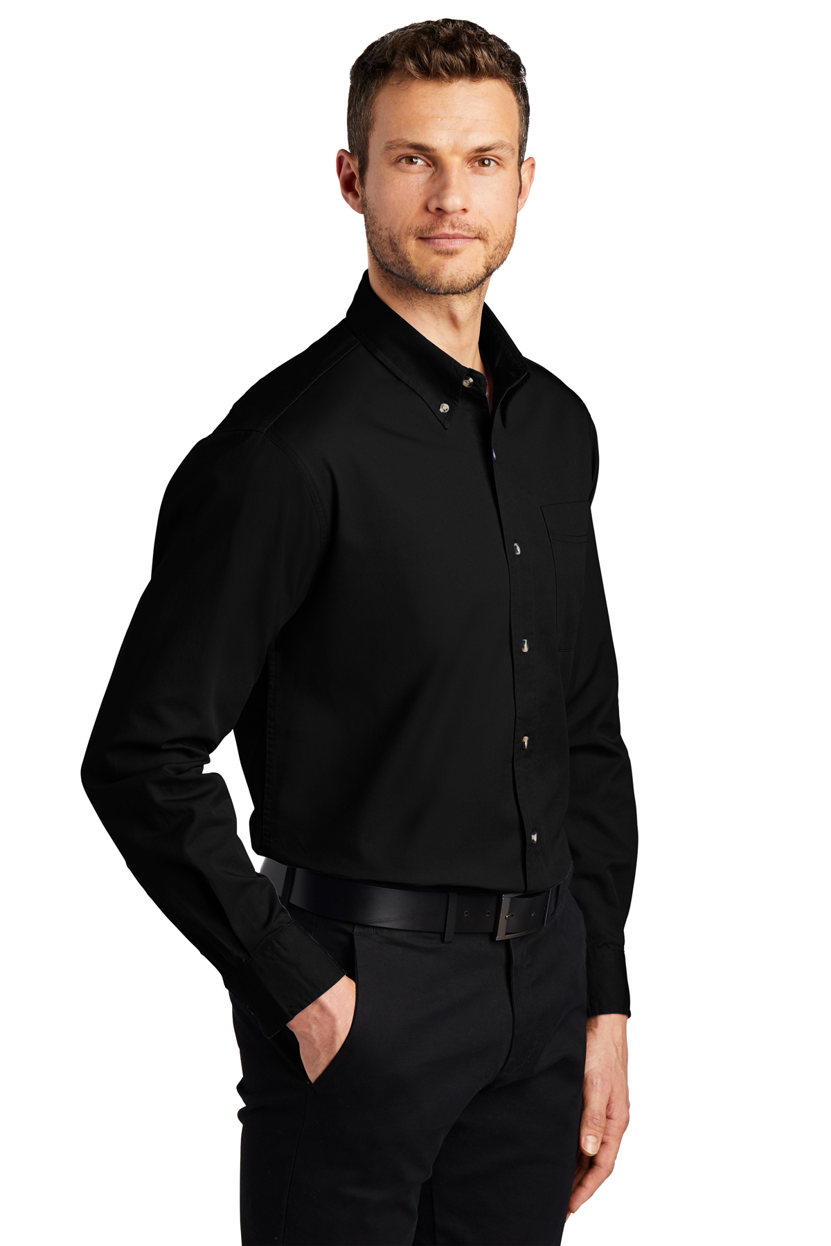 Port Authority Long Sleeve Twill Shirt | Product | SanMar