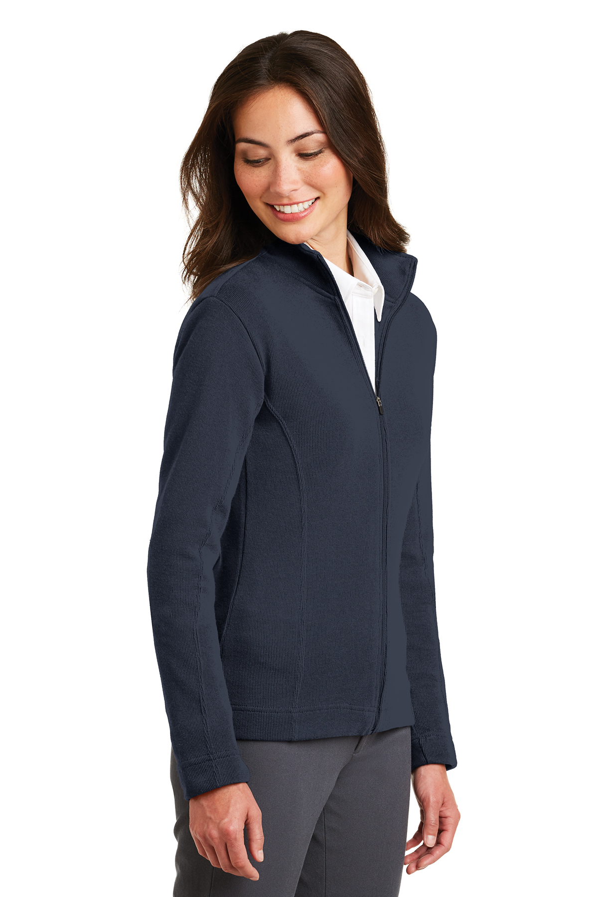 Port authority ladies vertical texture full zip jacket outlet