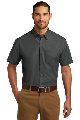 Port Authority Short Sleeve Carefree Poplin Shirt | Product | Company ...