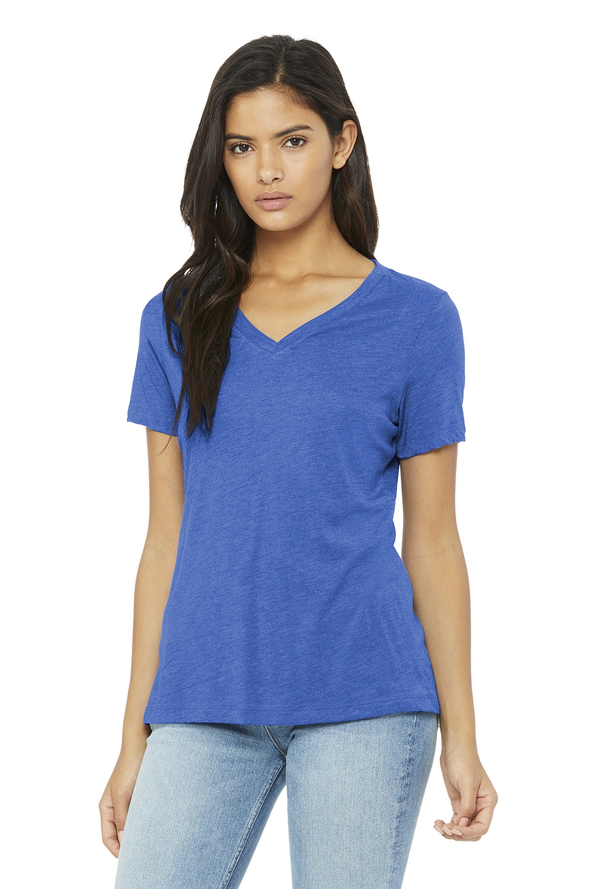Relaxed Jersey Short Sleeve V-Neck Tee