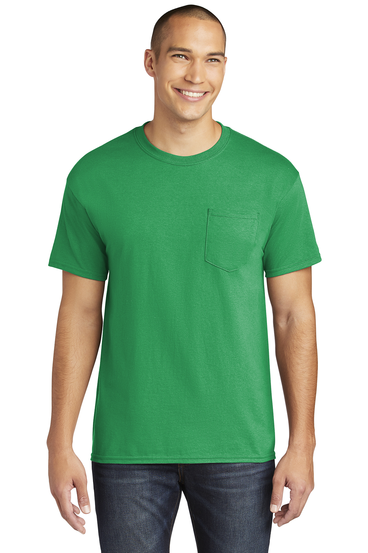 Gildan ® Heavy Cotton ™ 100% Cotton Pocket T-Shirt | 5-5.6 100% Cotton