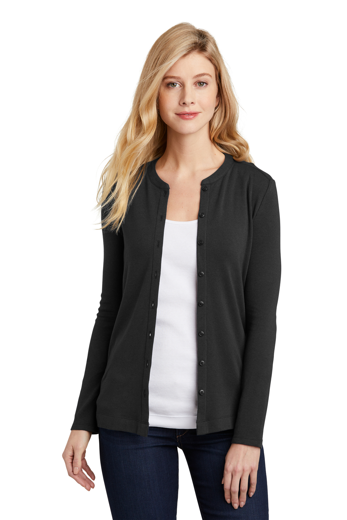 Port Authority Ladies Concept Stretch Button Front Cardigan Product