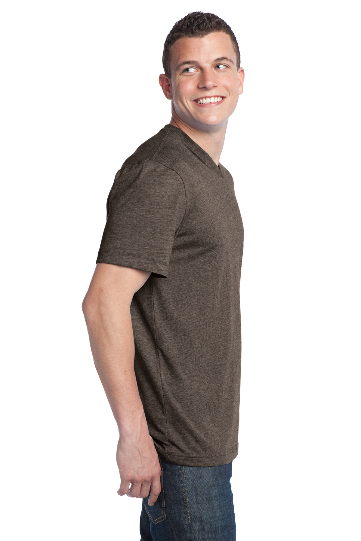 District - Young Mens Tri-Blend V-Neck Tee | Product | SanMar